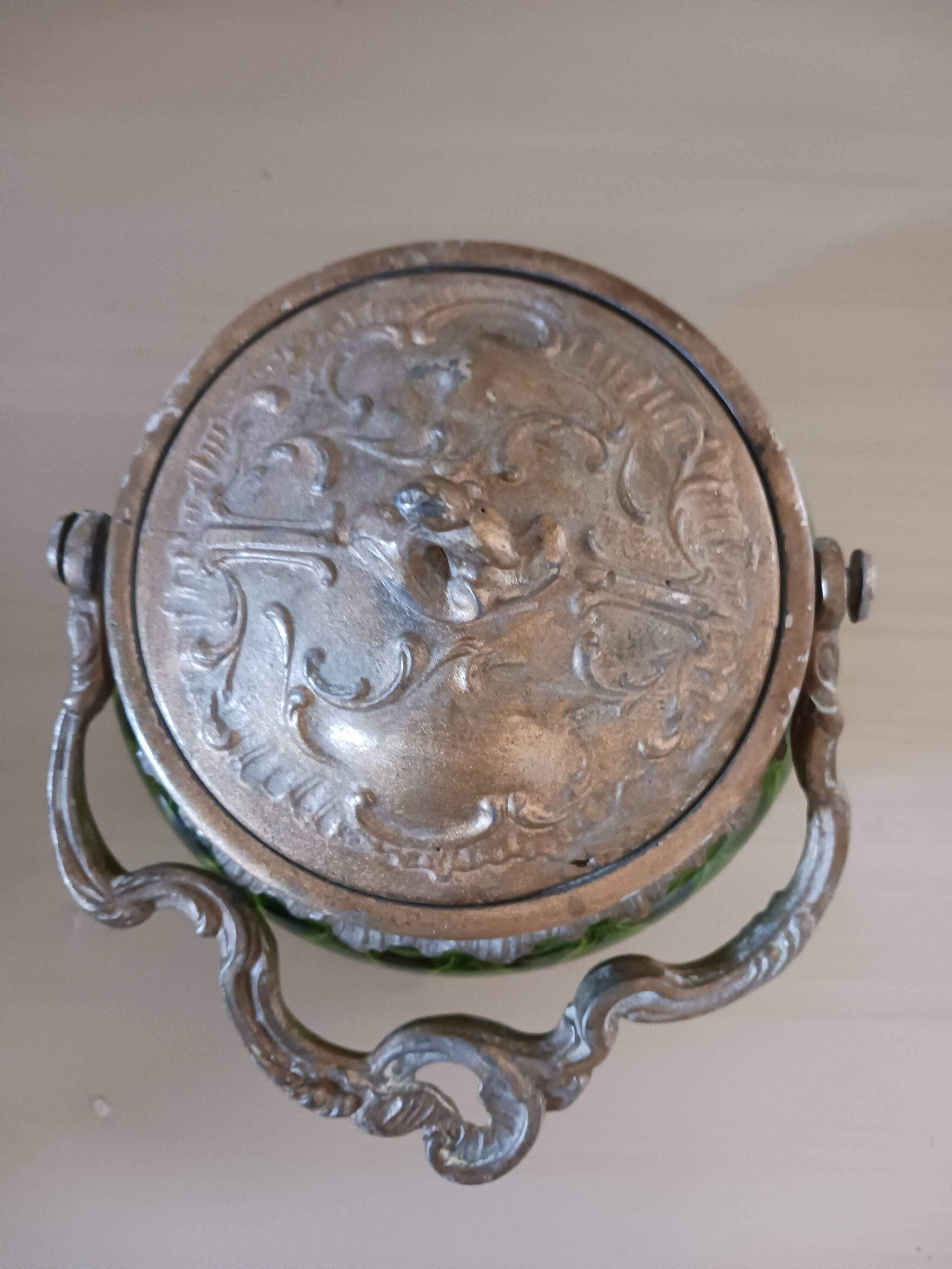 Antique biscuit tin.