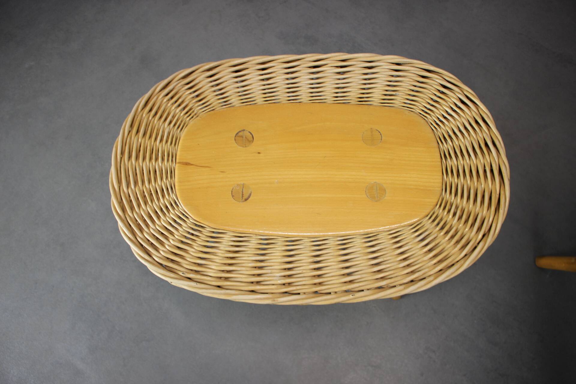 Ensemble de sièges en rotin de style mid-century par uluv, tchécoslovaquie, années 1960.