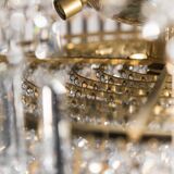 Chandelier 6 lights metal brass 70