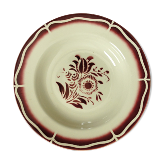 4 hollow plates Sarreguemines and Digoin "ALA"