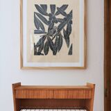 Wall console, Scandinavian entrance furniture, 1970