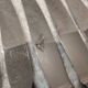 12 silver-plated table knives, Christofle goldsmith ribbons