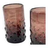 Burgundy glass - Tunisian crafts