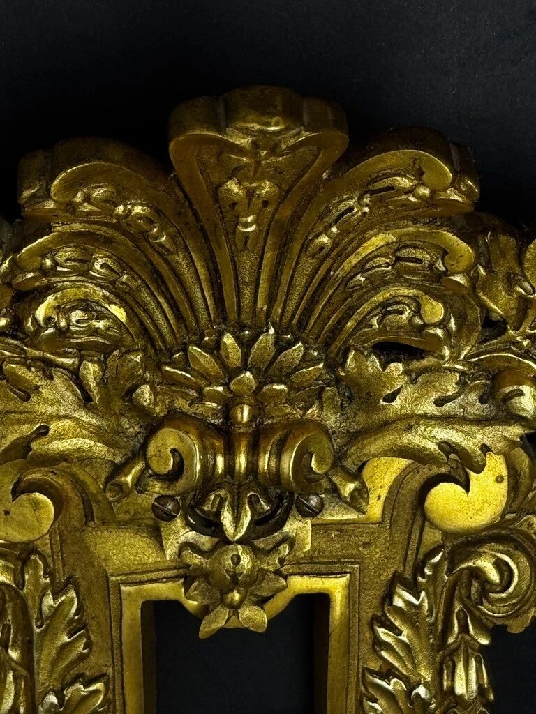 A pair of important gilt bronze wall sconces, Louis XVI style, 19th century.
