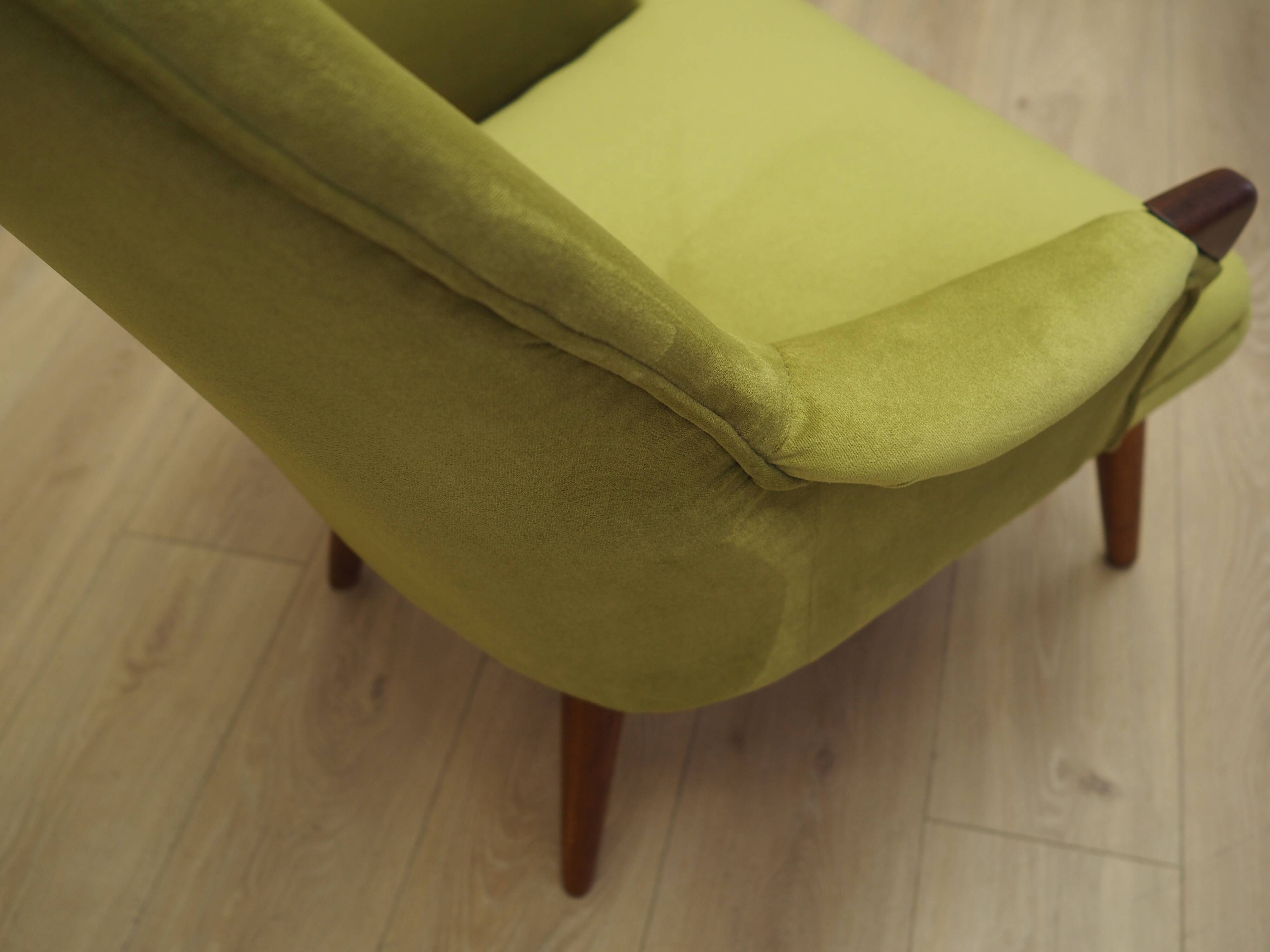 Green armchair, Danish design, 1970s, production: Denmark