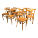 13 chaises bistrot vintage en bois 1950 1960