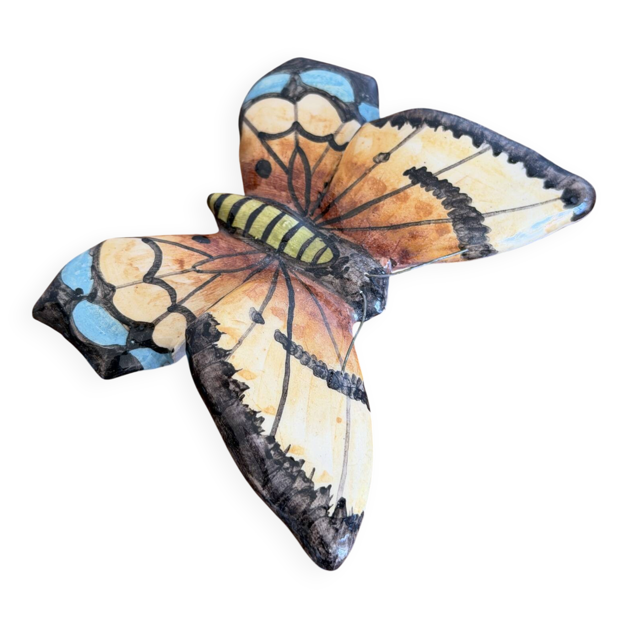 Ceramic butterfly to hang