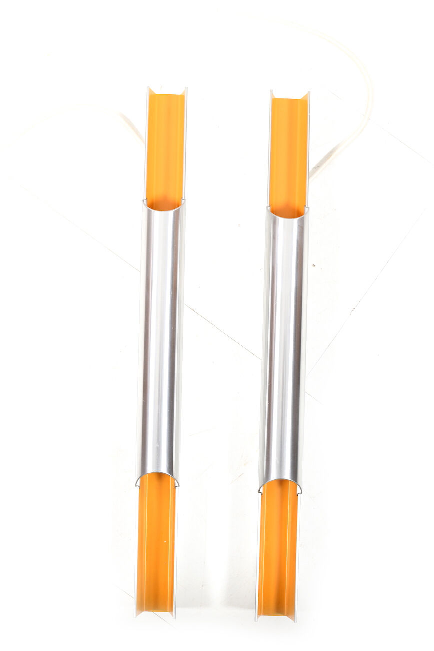 Paire d'appliques danoise Pan Opticon par Bent Karlby pour Lyfa