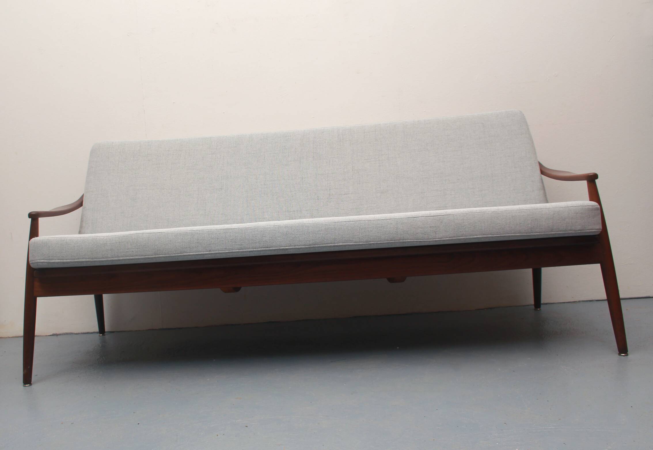 1950s sofa in teak Hartmut Lohmeyer