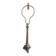 Antique bronze lamp base - column on lion's paws