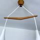Suspension scandinave du milieu du siècle, verre teck