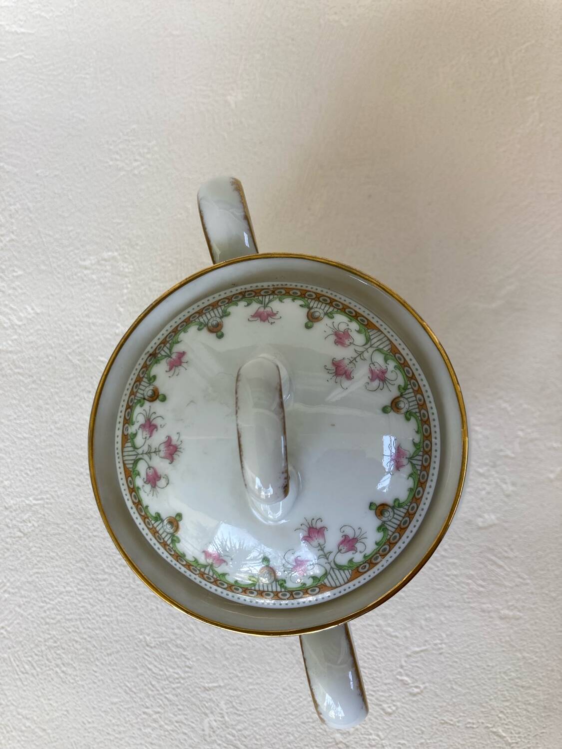 Bernardaud Limoges Porcelain Sugar Bowl, 1920s