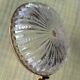 Antique pocket tray in Sèvres crystal and chiselled brass with butterfly decoration.