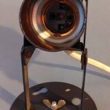 Lita 1950 wall lamp in vintage brown metal.