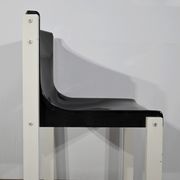 Pair of Lacquered Wooden chairs, signed P.Gautier -1960
