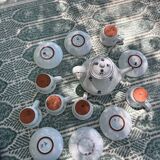 Service à thé/café peint à la main