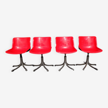 4 Modus chairs designed by Osvaldo Borsani for Tecno vintage