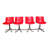 4 Modus chairs designed by Osvaldo Borsani for Tecno vintage