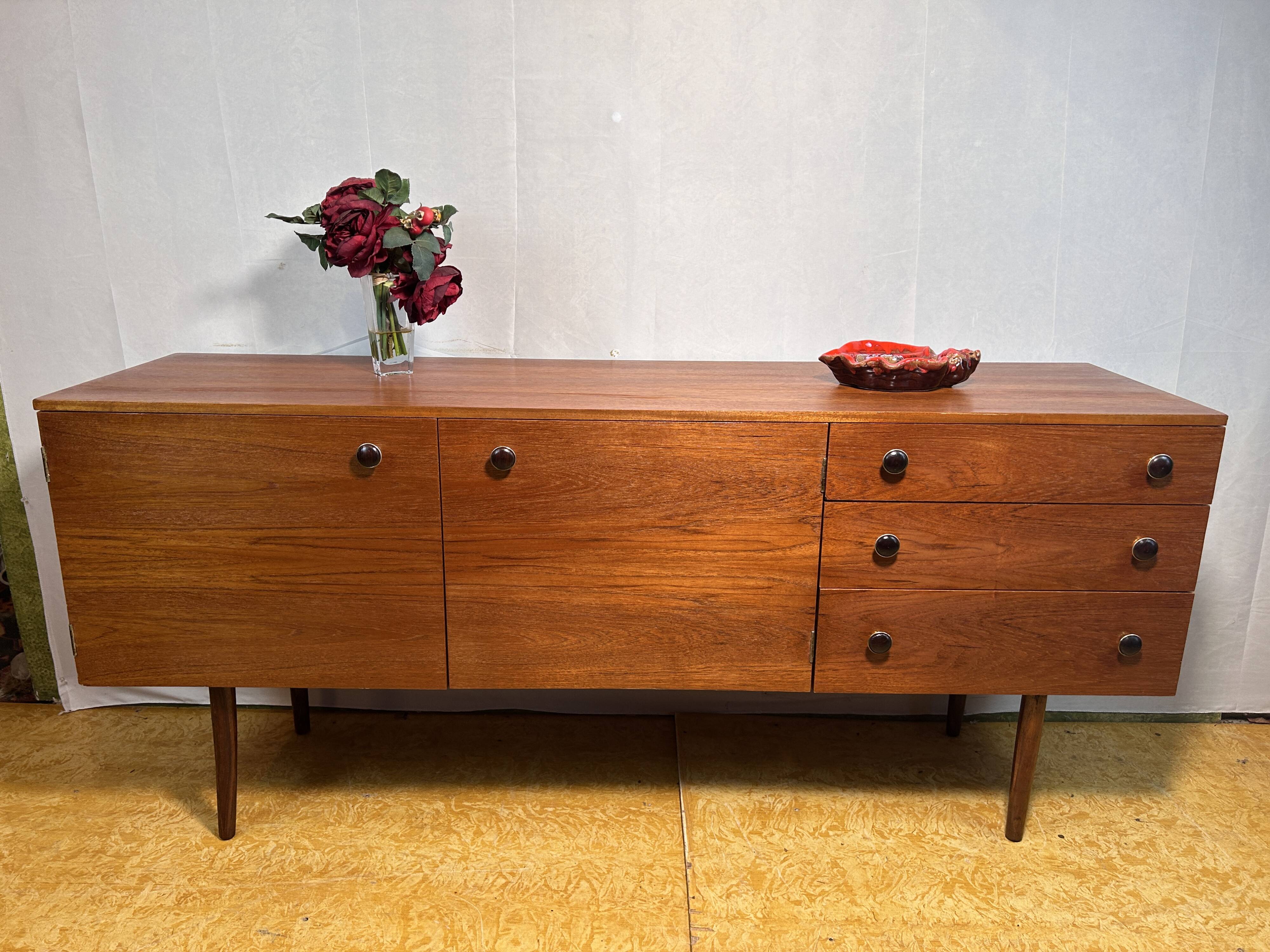 Mid century retro vintage teak sideboard by Wrighton 1960