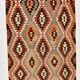 6x11 Geometric Pattern Turkish Vintage Kilim Rug, 172x346Cm