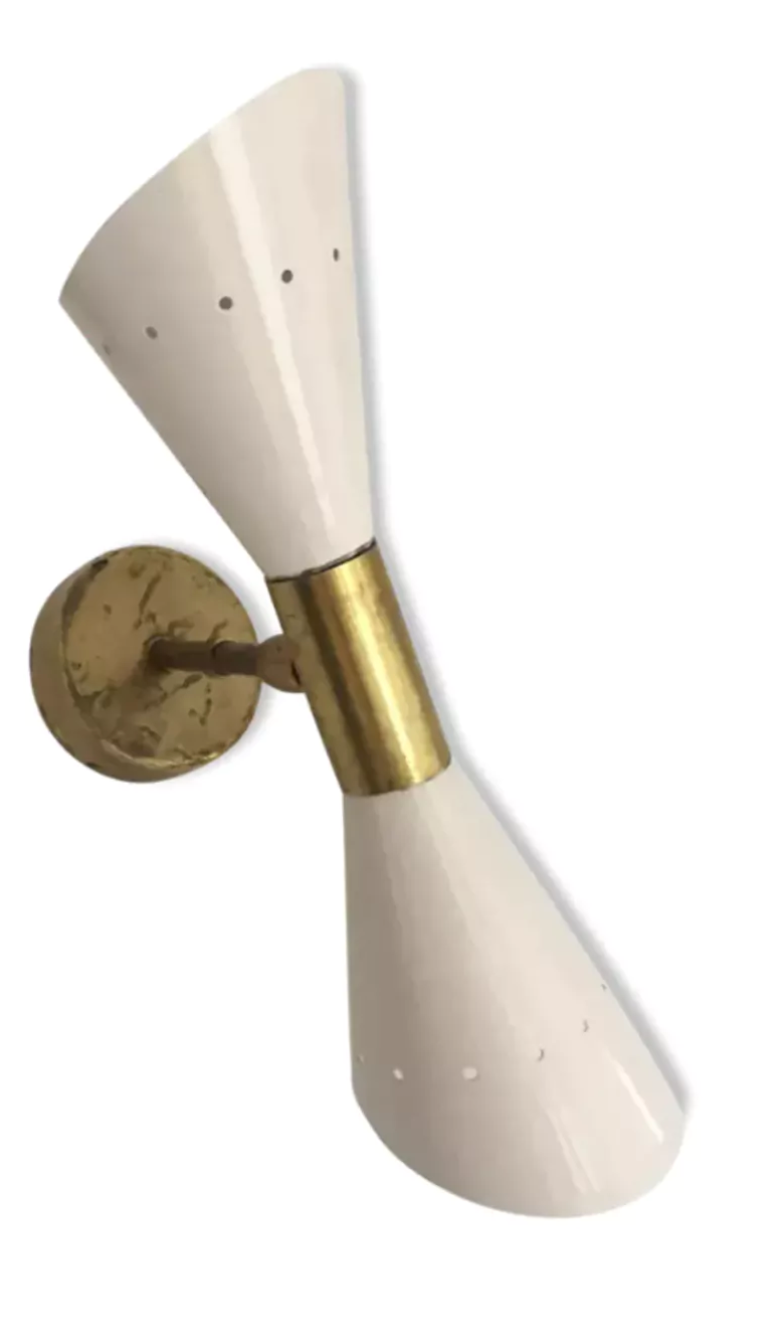 White butterfly wall lamp