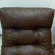 Set de 2 chauffeuses vintage marrons 1990