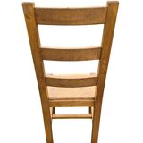 Set of 6 solid wood dining chairs