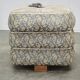 1930s Czech Art Deco Walnut Upholstered Footstool Ottoman