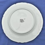 Set of 10 white Limoges flat plates