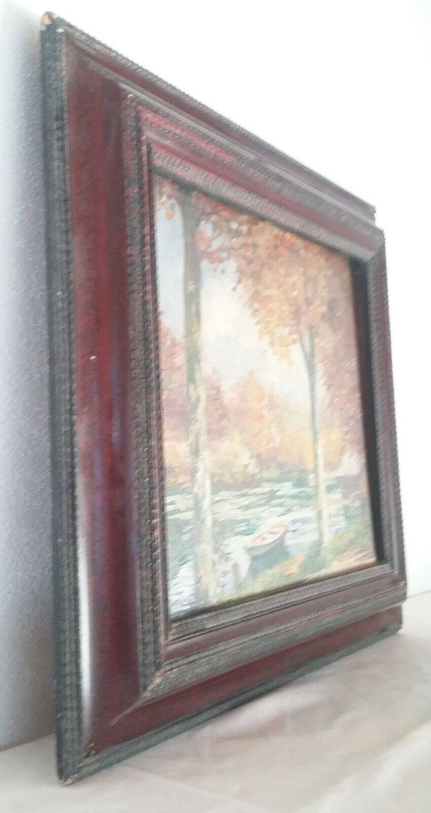 Oil on canvas signed André Couchet Autumn landscape