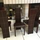 Ensemble de 4 chaises en cuir de Frag pour Roche Bobois