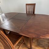 Set of wooden table and chairs