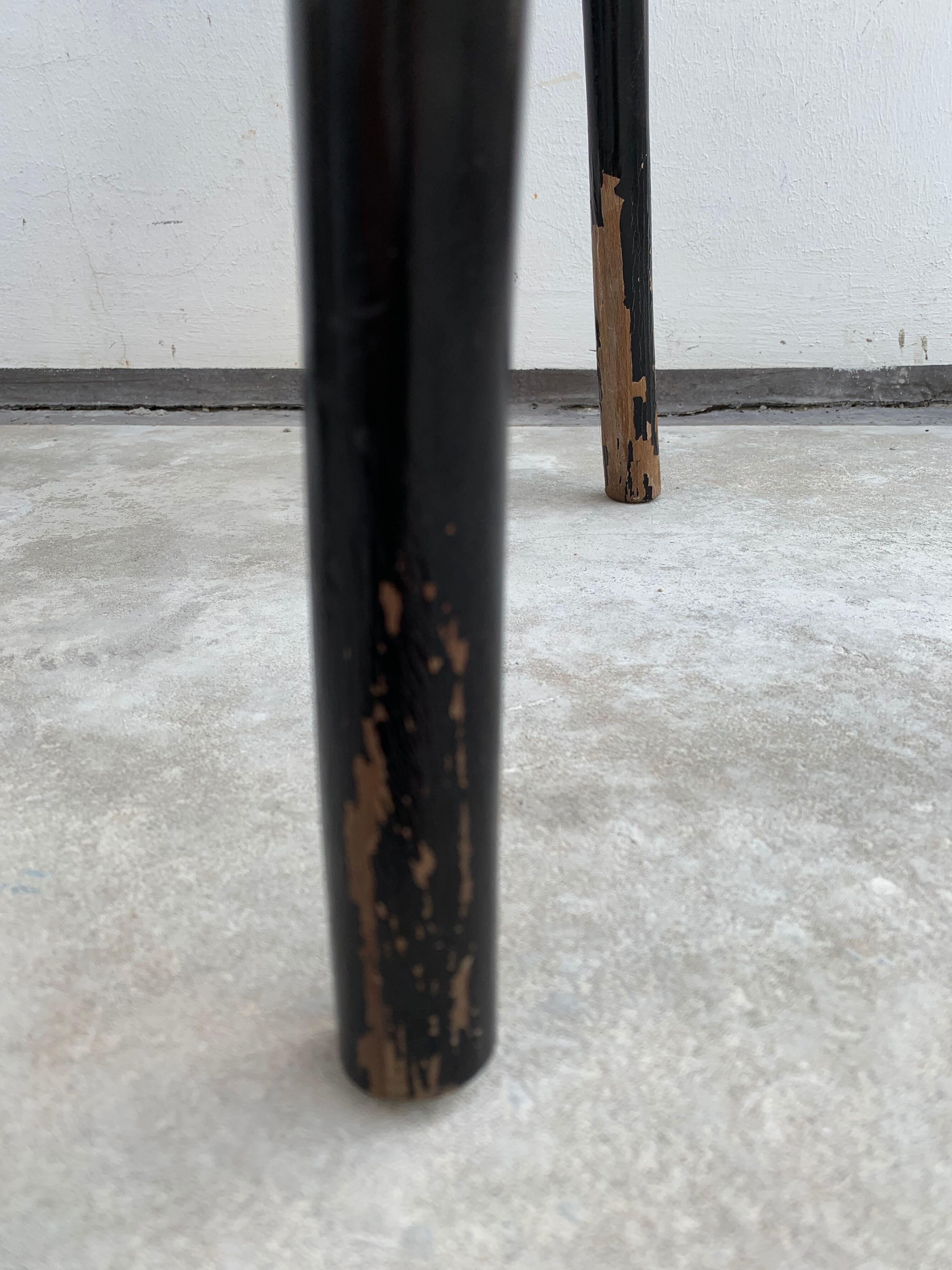 Tuna chair model 1018 in black curved wood and canning 1930