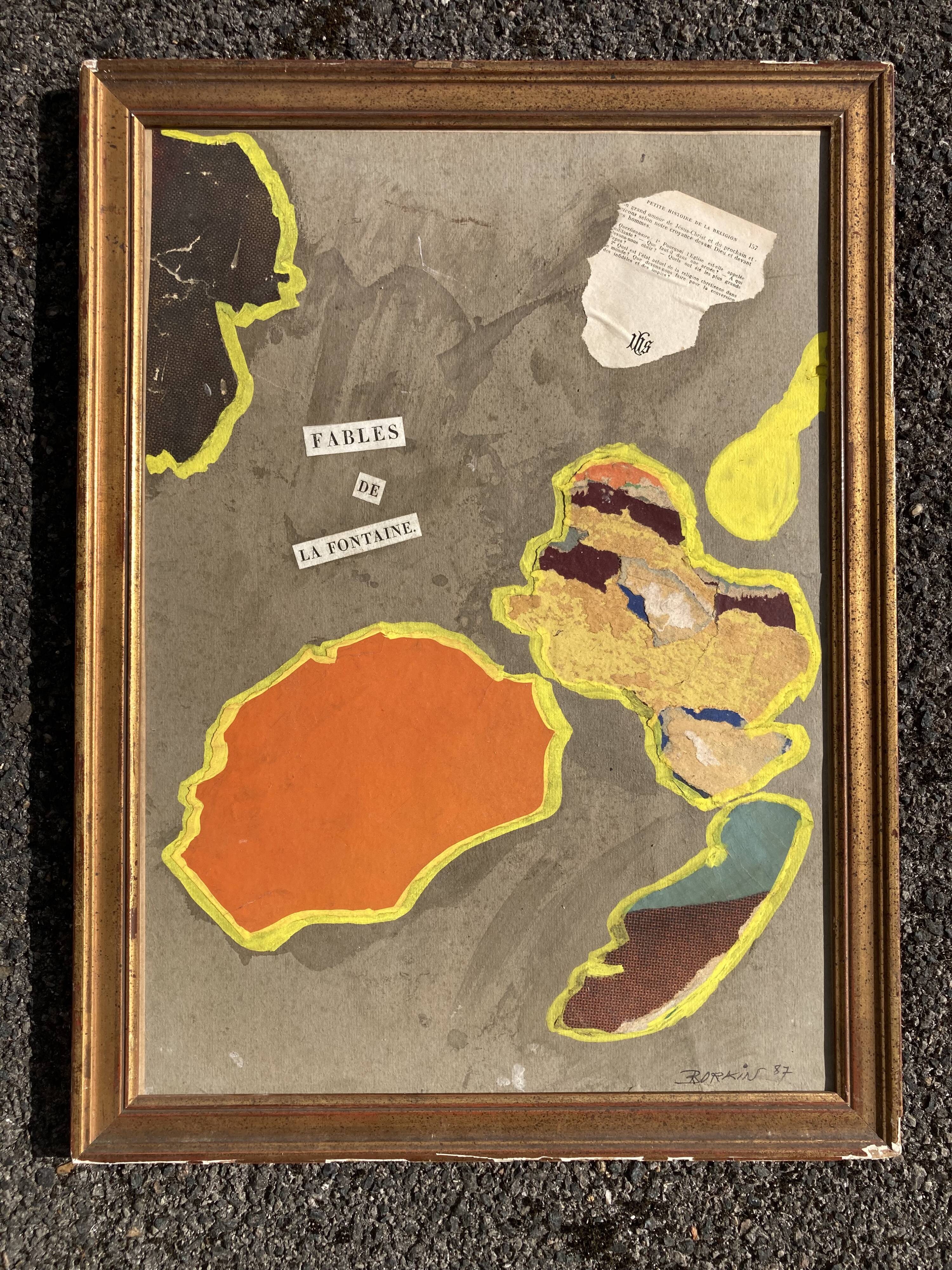 Borkin (born in 1932) Collage to La Fontaine's fables