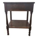Bedside table solid walnut wood