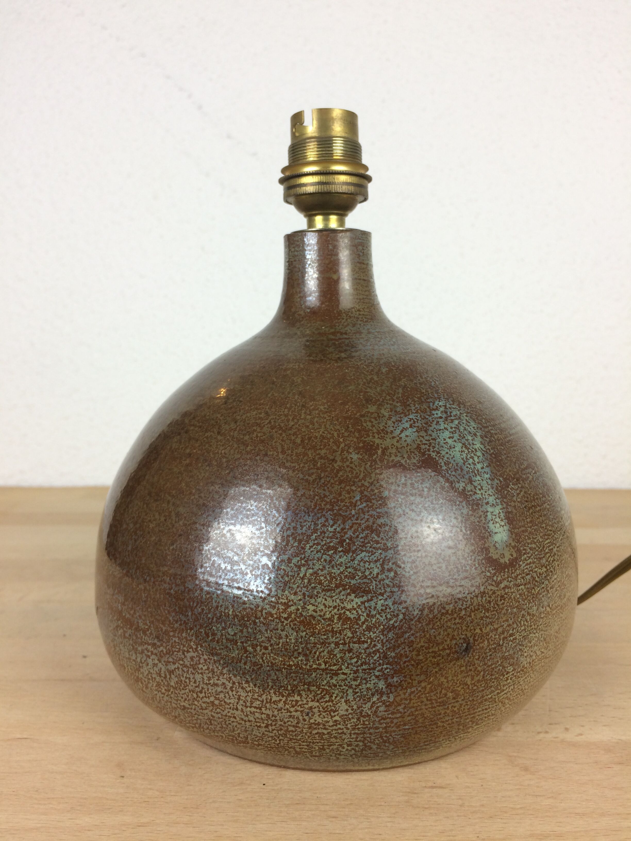 Lampe figue céramique par Roland Zobel, Les Cyclades Anduze