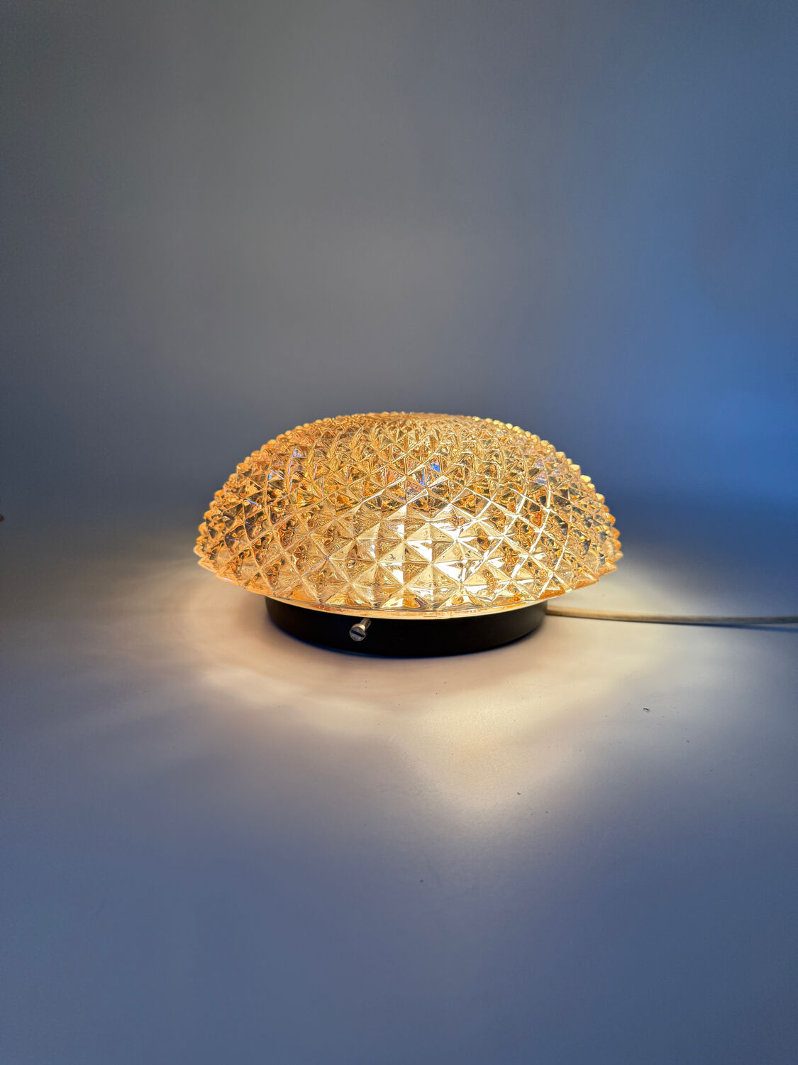 Vintage amber wall lights