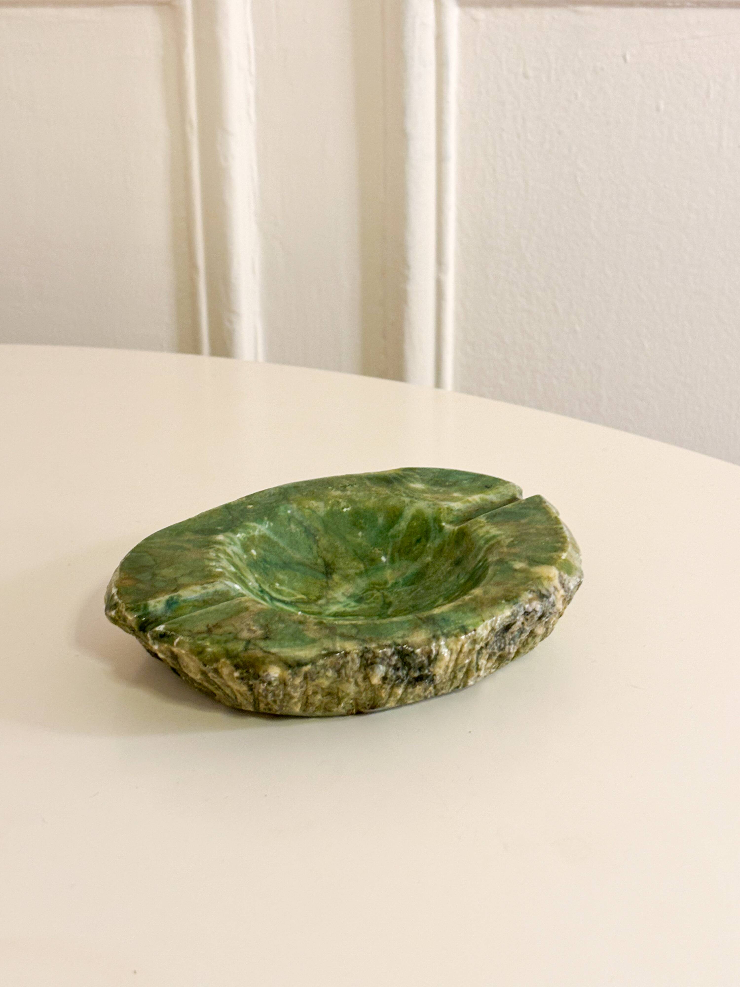 Alabaster ashtray, Green, 1960