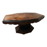 Art Deco dining table with marquetry