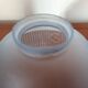Pair of Art Deco lampshades in frosted blue glass
