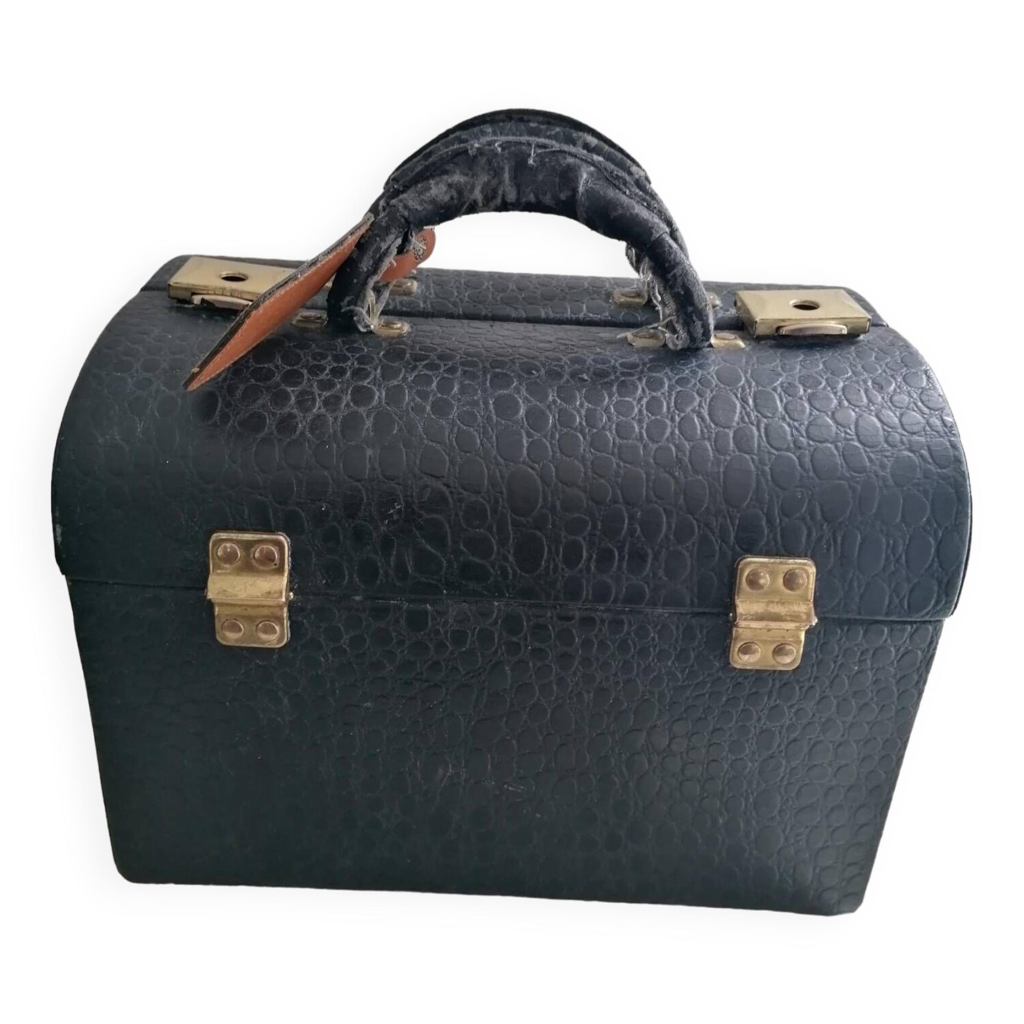 Vanity case old Bergo Aubusson black