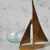 Brass sailboat