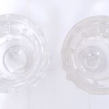 Pair of vases Lalique - Crystal Cast - Elisabeth - Period : XXth - Style : Art Deco