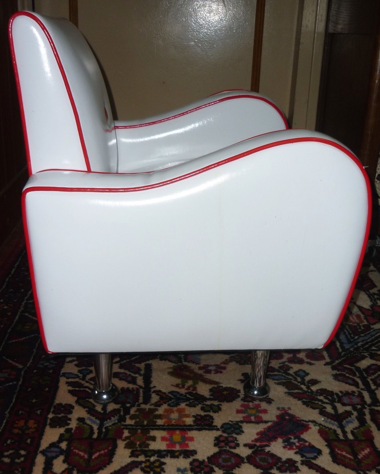 Leather-like children's club chair