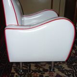 Leather-like children's club chair