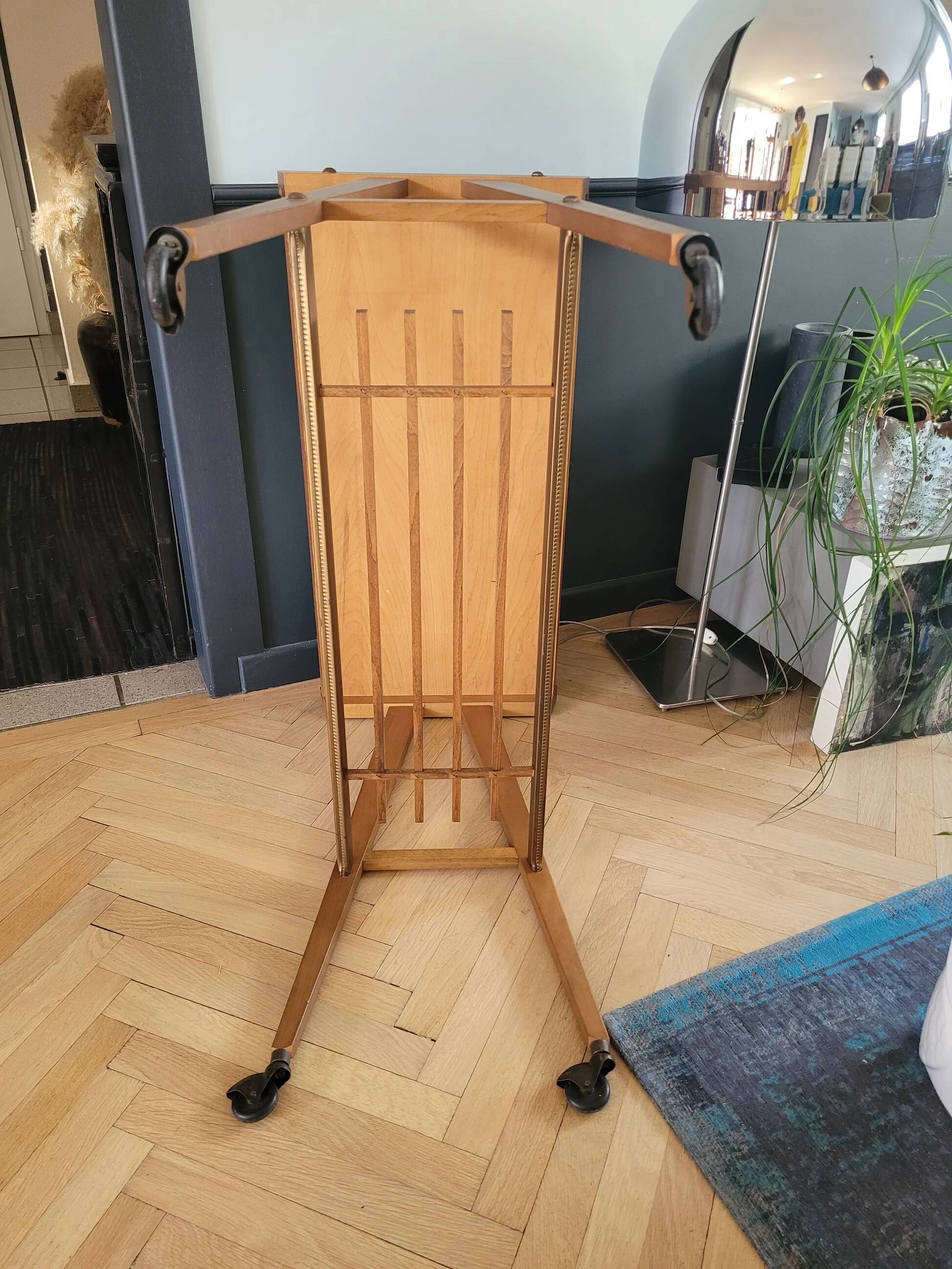 Ciatti wooden trolley on wheels