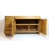 Pierre Chapo, high row R13, solid elm, 1975.