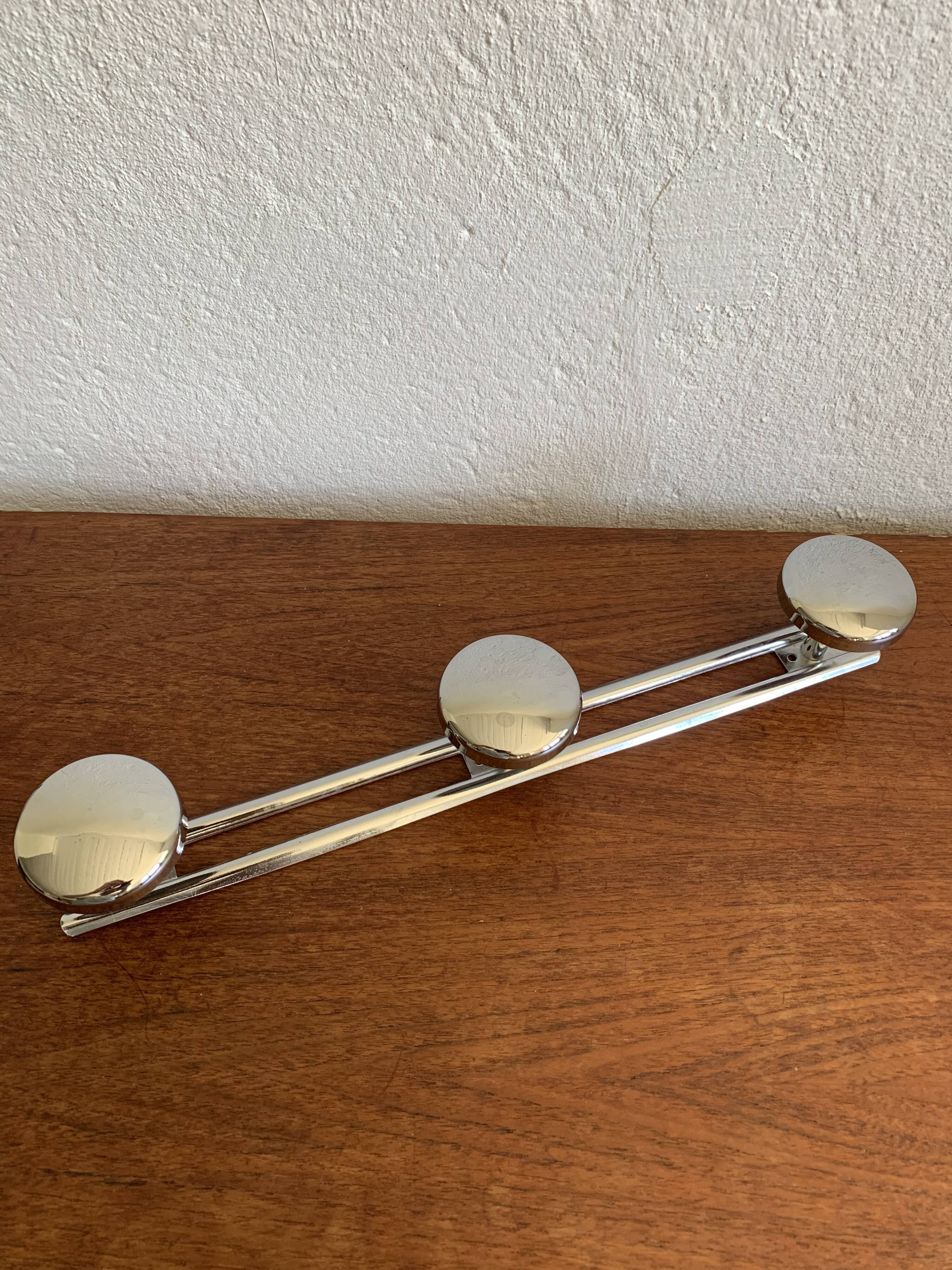 Vintage stainless steel patère