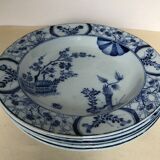 Set of five plates Creil Montereau