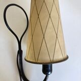 Art deco beaten iron wall lamp